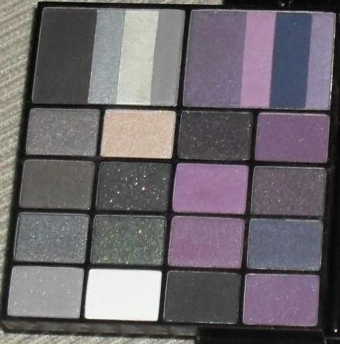 Paleta de sombras cores diversas